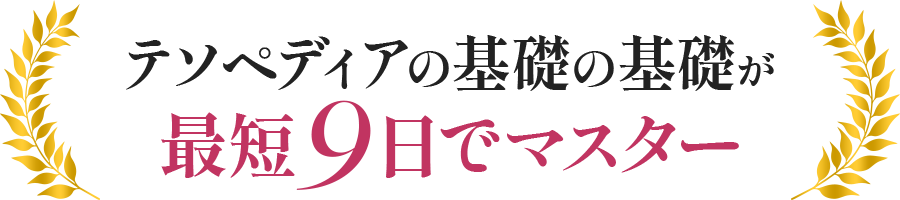 9日でマスター