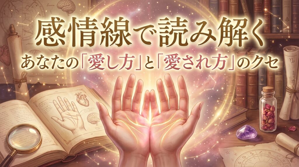 感情線で読み解く あなたの「愛し方」と「愛され方」のクセ