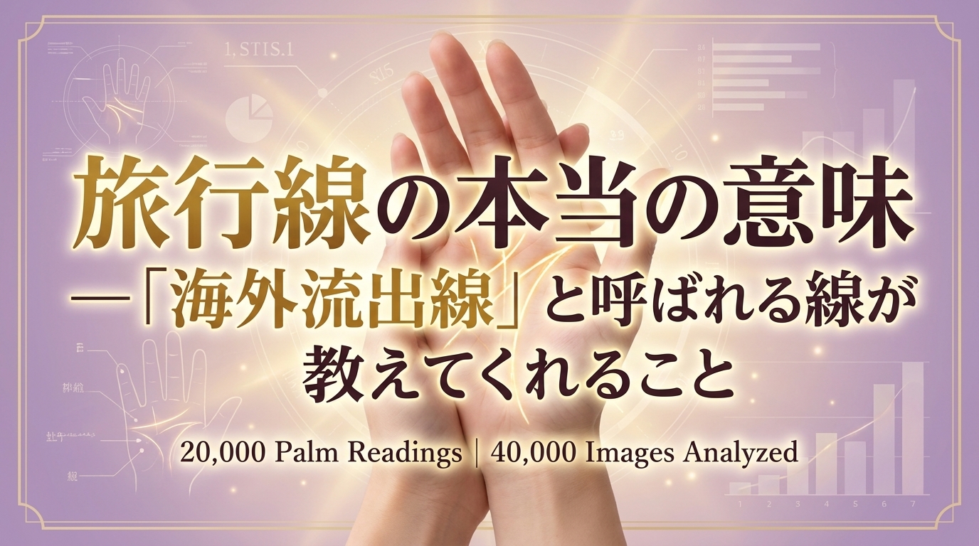 旅行線の本当の意味 ─「海外流出線」と呼ばれる線が教えてくれること